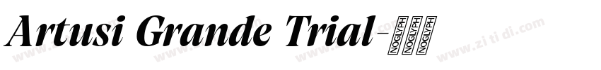 Artusi Grande Trial字体转换